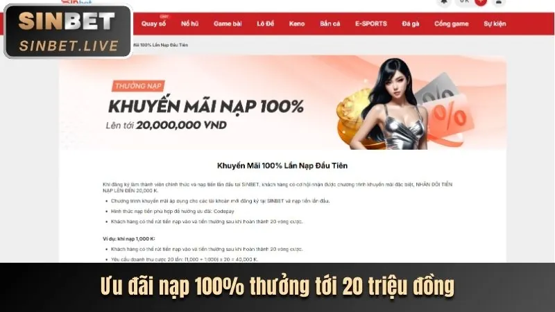 Tiền thưởng chào mừng cho người chơi mới tại VX88